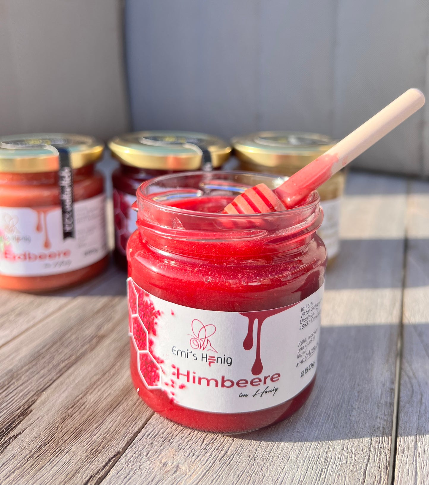 Himbeere im Honig